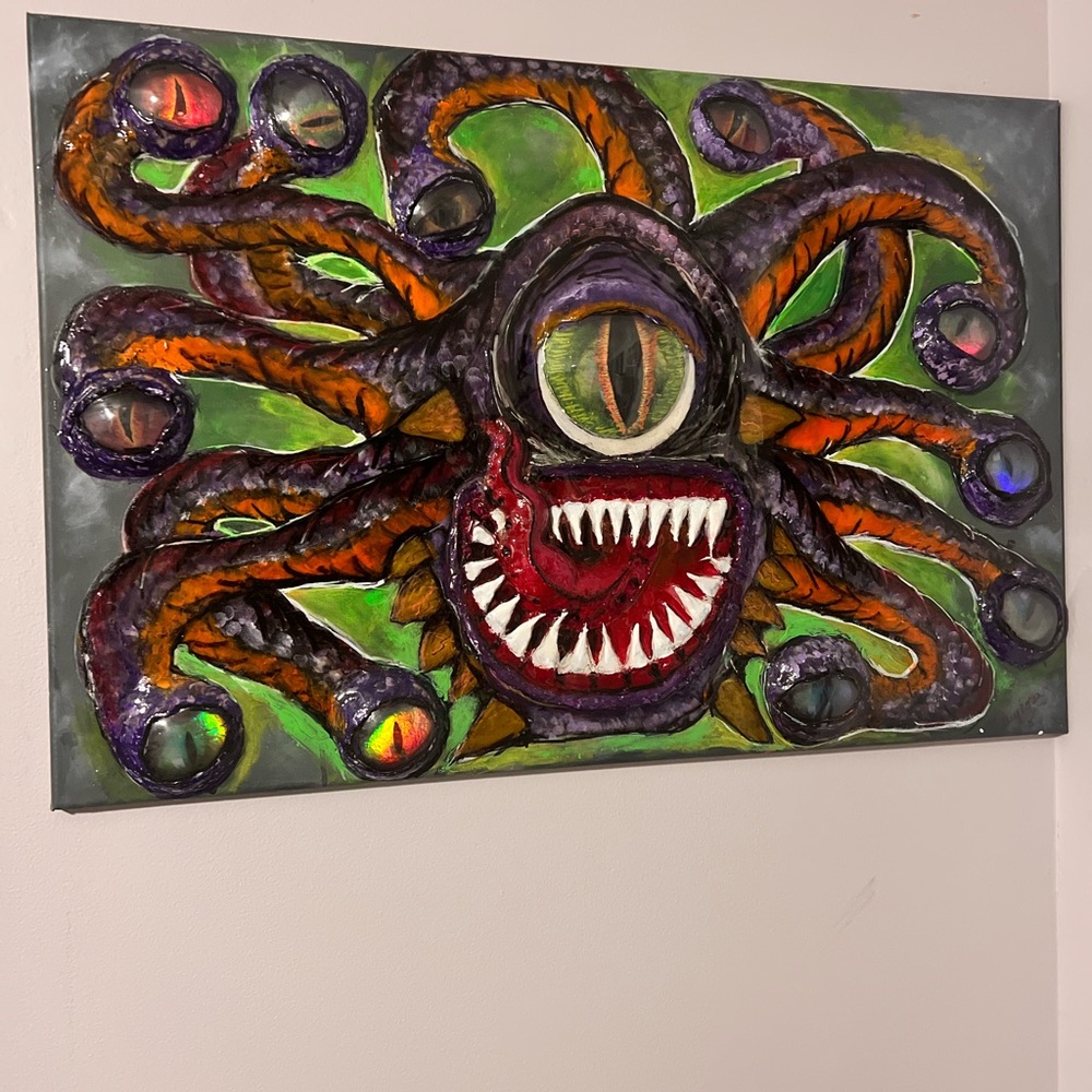 **One of a kind The beholder 3d painting by teeuphoria